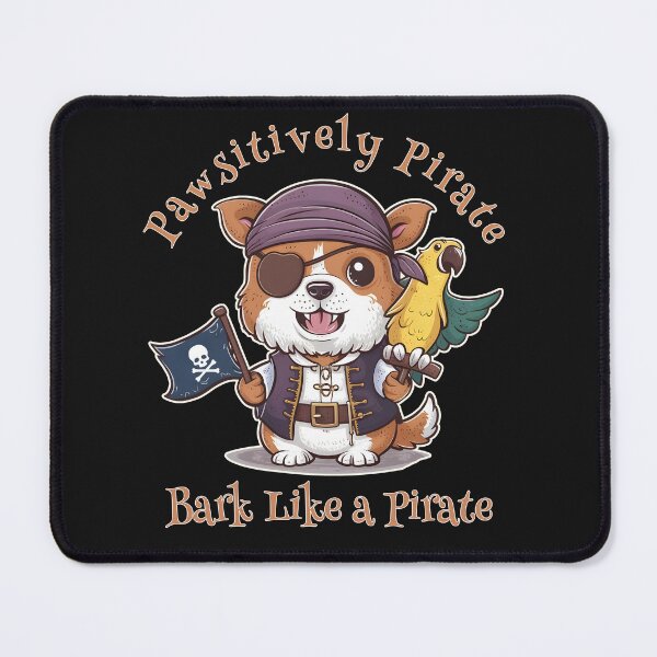 Item preview, Talk like a pirate Arrgh - Dog Pirate with Parrot Bark like a pirate designed and sold by Oz64.