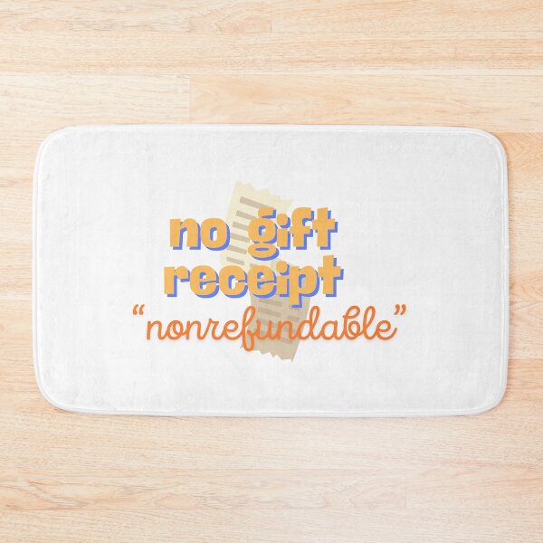 Item preview, no gift receipt designed and sold by Gerardo Segismundo.