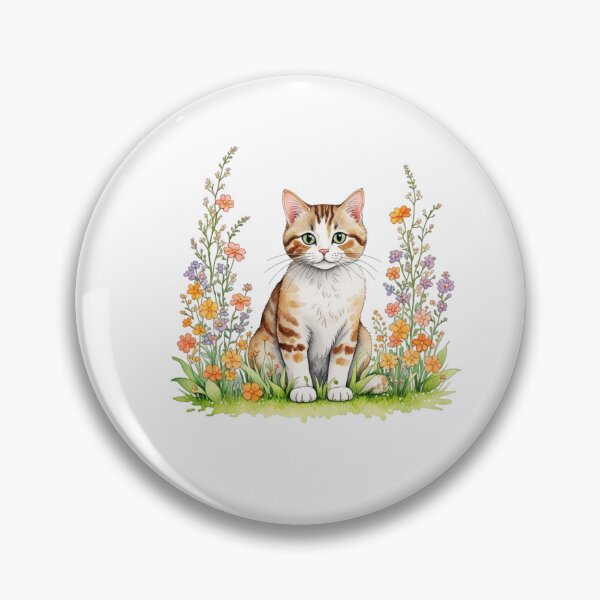 Item preview, Manx Cat And Flowers designed and sold by TheAnimalZ00.