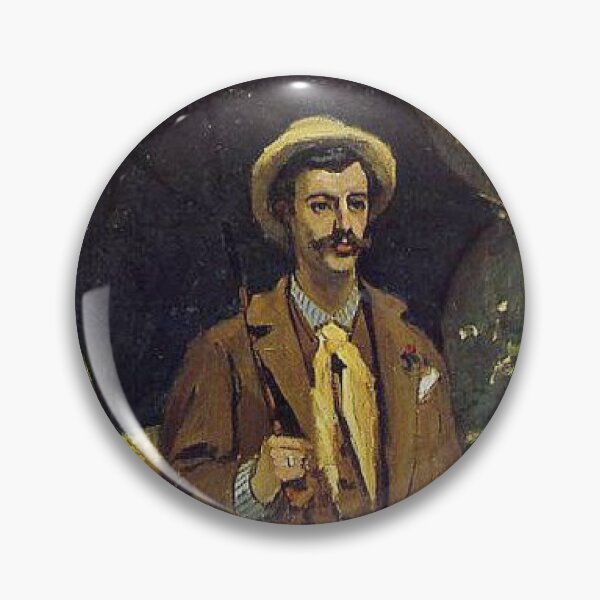 Item preview, Painting of a man and his dog by Claude Monet designed and sold by Victoriana Brooke.