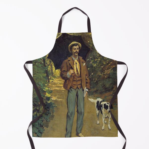 Item preview, Painting of a man and his dog by Claude Monet designed and sold by Victoriana Brooke.