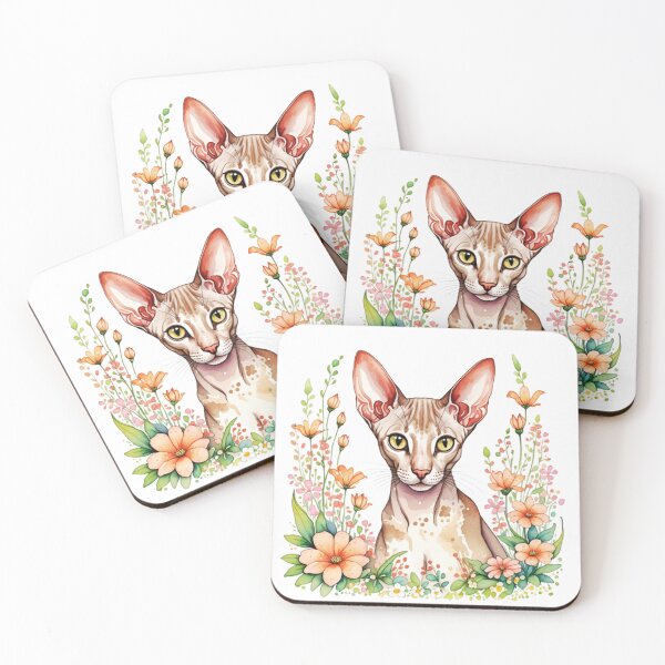 Item preview, Oriental Shorthair Cat And Flowers designed and sold by TheAnimalZ00.