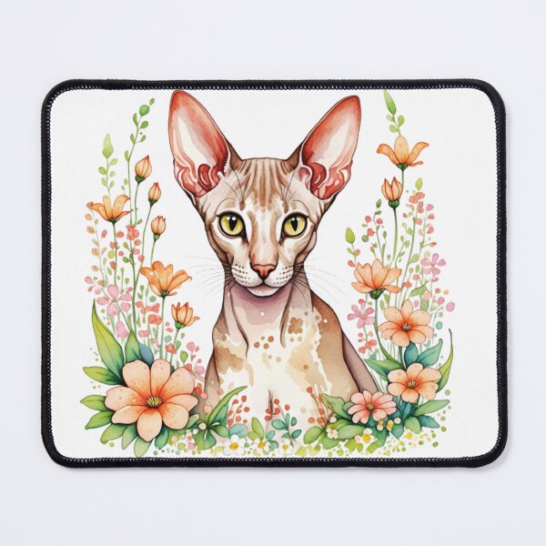 Item preview, Oriental Shorthair Cat And Flowers designed and sold by TheAnimalZ00.