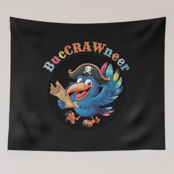 Item preview, Talk like a pirate - Crow Funny Pirate Buccrawneer  designed and sold by Oz64.