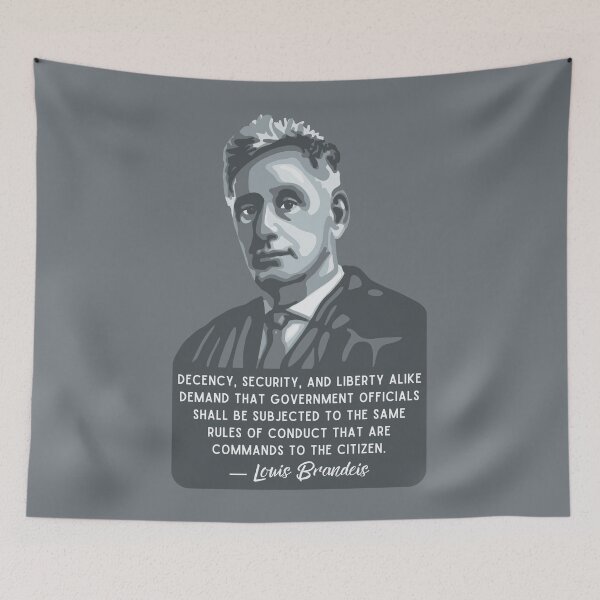 Item preview, Louis D. Brandeis Portrait and Quote designed and sold by Unhinged Heather.