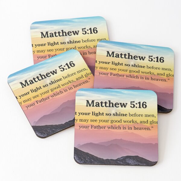 Item preview, Matthew 5:16 Inspirational Bible Verse Design designed and sold by Eto Iz Golovy.