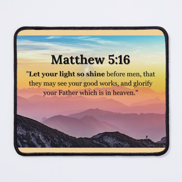 Item preview, Matthew 5:16 Inspirational Bible Verse Design designed and sold by Eto Iz Golovy.