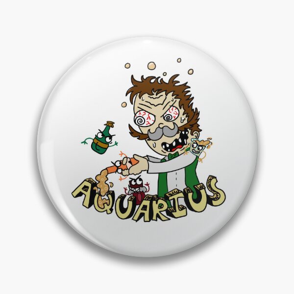 Item preview, Superjail! Zodiac: Aquarius - Sticker designed and sold by geljune.