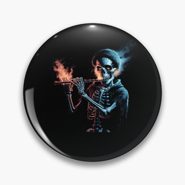 Item preview, Skeleton playing flute Musician Halloween graphic art designed and sold by MTRBSK11.
