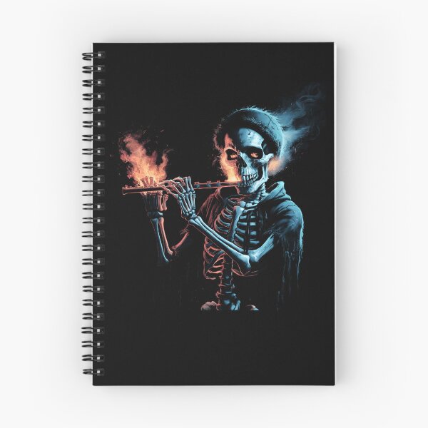 Item preview, Skeleton playing flute Musician Halloween graphic art designed and sold by MTRBSK11.