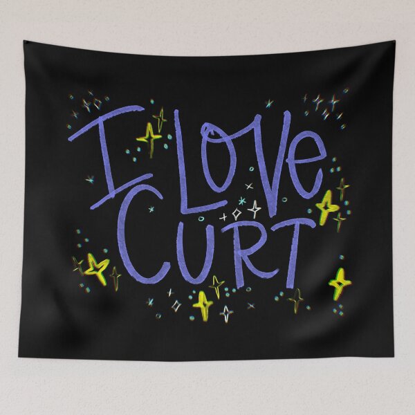 Item preview, I LOVE CURT CUSTOM NAME PURPLE  designed and sold by GIVENGRACE.ART.