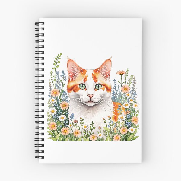 Item preview, Turkish Van Cat And Flowers designed and sold by TheAnimalZ00.