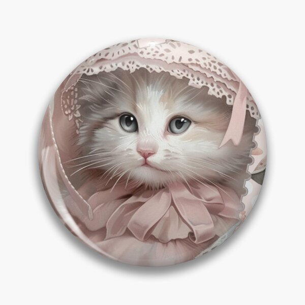 Item preview, Cute kittens in pink dresses designed and sold by fuzzyfox.