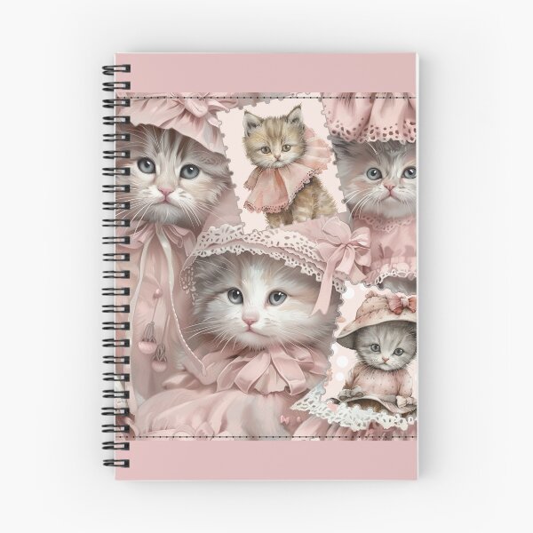 Item preview, Cute kittens in pink dresses designed and sold by fuzzyfox.