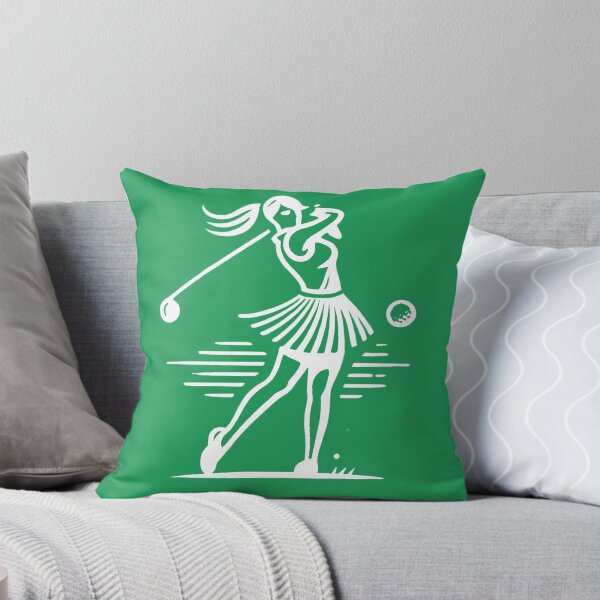 Item preview, Woman Golfer Mid-Swing Grace (wht) designed and sold by TeddVentures.