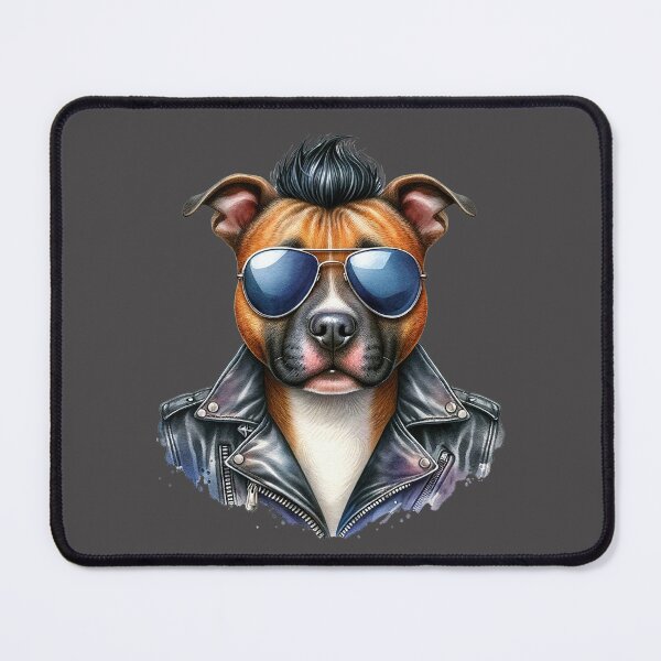 Item preview, Staffordshire Bull Terrier Rock Star designed and sold by 93-Store.