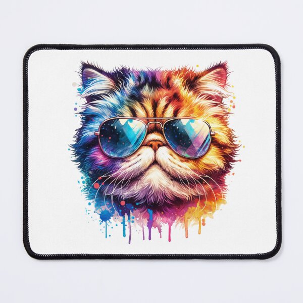 Item preview, Watercolor Selkirk Rex Cat Wearing Sunglasses designed and sold by TheAnimalZ00.