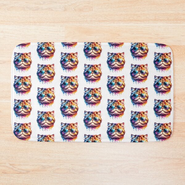 Item preview, Watercolor Selkirk Rex Cat Wearing Sunglasses designed and sold by TheAnimalZ00.