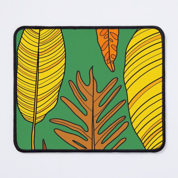Item preview, Orange Leaves on a Green Background designed and sold by MihaelaMereoara.