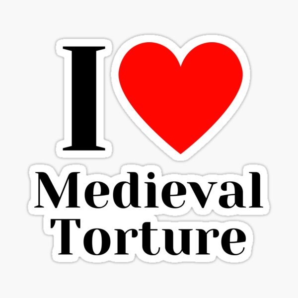 Vista previa del artículo con la obra «I corazón tortura medieval», diseñado y vendido por ellieannam.