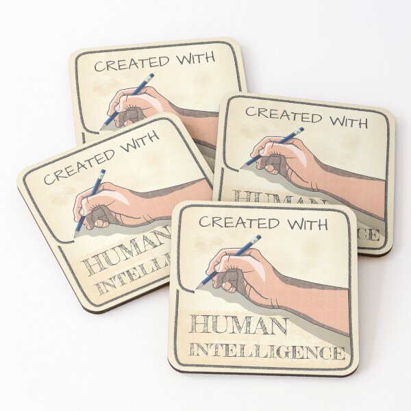 Item preview, Created with Human Intelligence designed and sold by Sfumata Illustration.