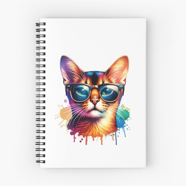Item preview, Watercolor Abyssinian Cat Wearing Sunglasses designed and sold by TheAnimalZ00.