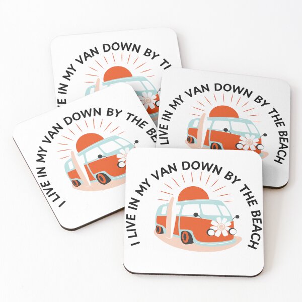 Item preview, I live in my van down by the beach designed and sold by sphericalearth.