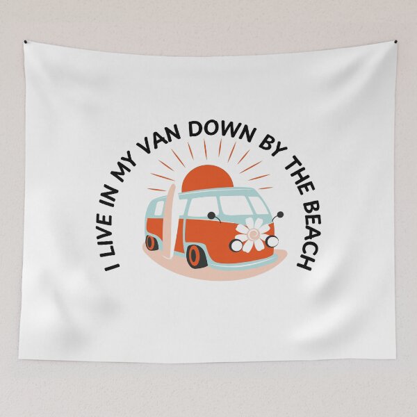 Item preview, I live in my van down by the beach designed and sold by sphericalearth.