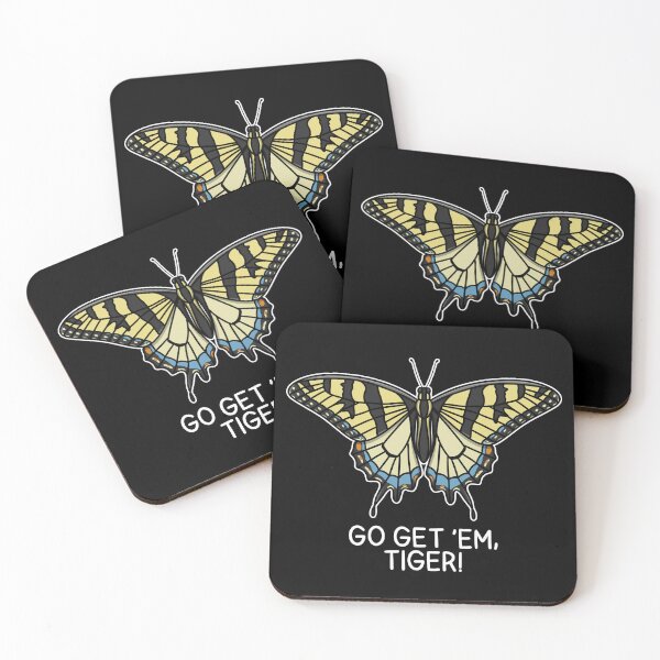 Item preview, (Version for DARK COLORED Items) GO GET ‘EM, TIGER! (Eastern Tiger Swallowtail) designed and sold by chicorycreative.