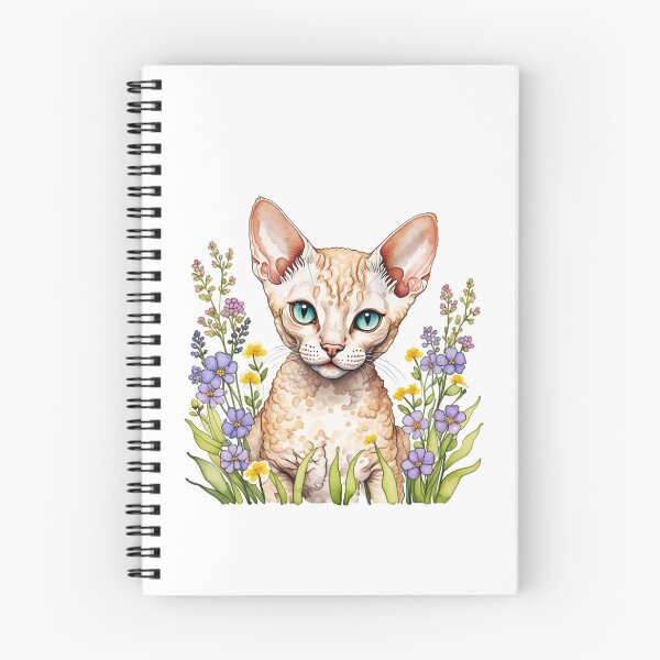 Item preview, Devon Rex Cat And Flowers designed and sold by TheAnimalZ00.
