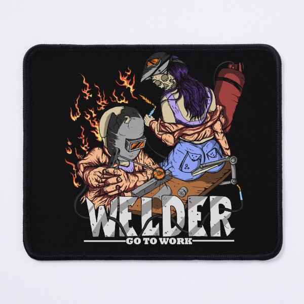 Item preview, welder skull go to work designed and sold by damnoverload.