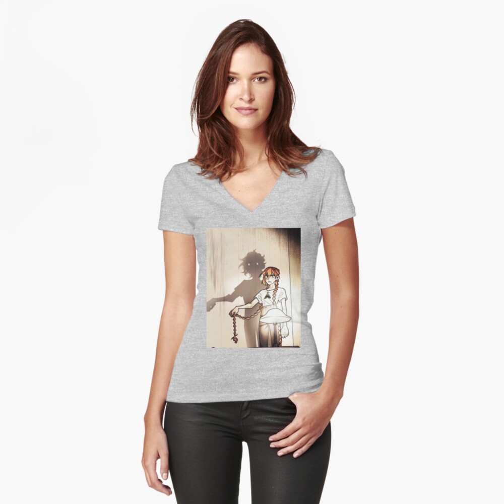 Item preview, Fitted V-Neck T-Shirt designed and sold by Raxeira.