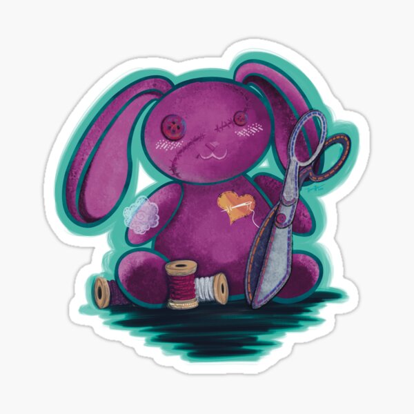 Item preview, Trauma Stuffies - Bunny designed and sold by Mx’d Media Art and Design by Henri Hulo.