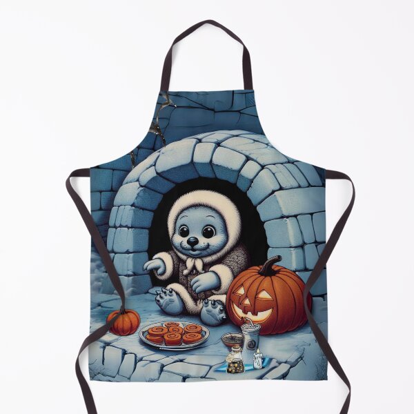 Item preview, Seal’s Spooky Soiree in the Halloween Snow designed and sold by jglobal360.