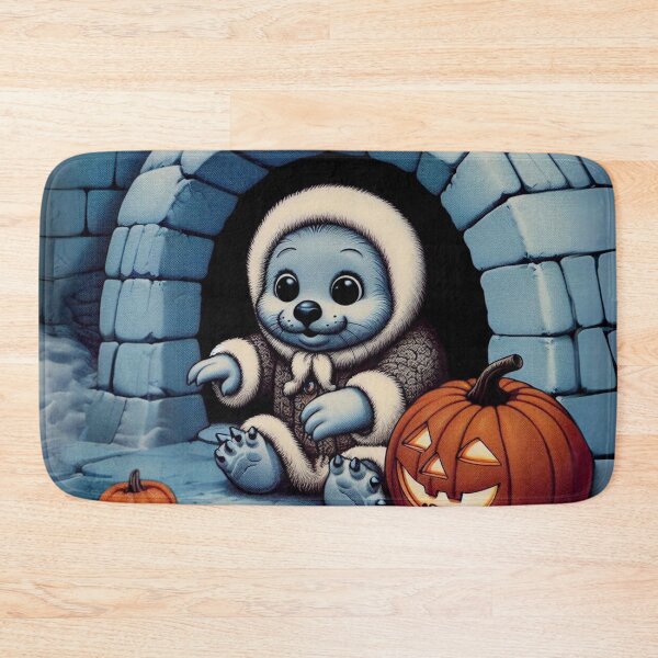 Item preview, Seal’s Spooky Soiree in the Halloween Snow designed and sold by jglobal360.