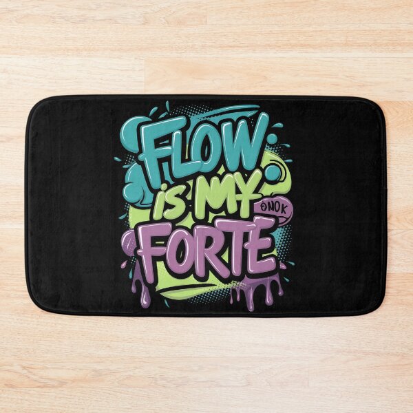 Item preview, Flow is my forte Classic Rap Beats 90s Hip Hop Music Design designed and sold by RadDeck.