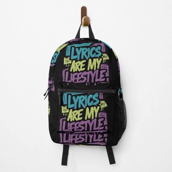 Item preview, Lyrics are my lifestyle Golden Age Hip Hop 90s Rap Music Design designed and sold by RadDeck.