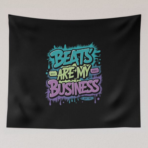 Item preview, Beats are my business Hip Hop Icons Tribute to Legendary Rappers Design designed and sold by RadDeck.