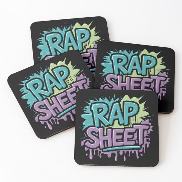 Item preview, Rap sheet Hip Hop Cypher Freestyle Battle Rap Design designed and sold by RadDeck.