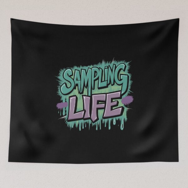Item preview, Sampling Life Classic Hip Hop Vinyl 90s Rap Music Design designed and sold by RadDeck.