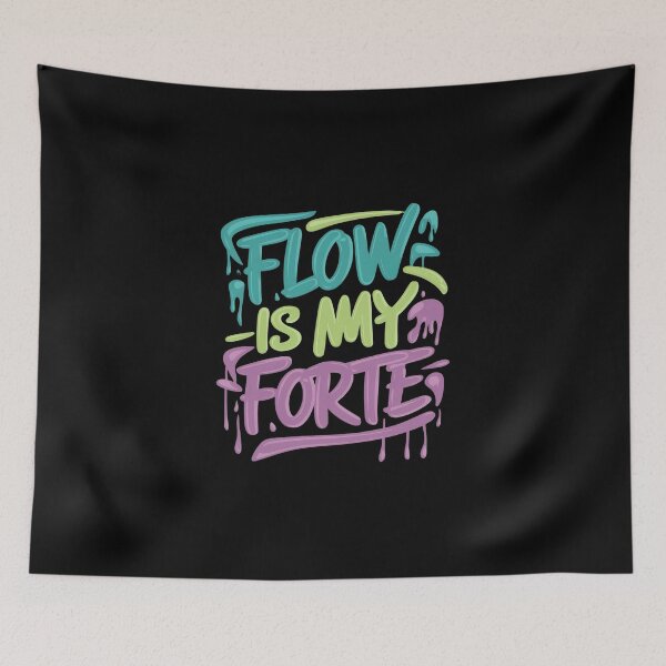 Item preview, Flow is my forte Hip Hop Head Ultimate Rap Fan Design designed and sold by RadDeck.