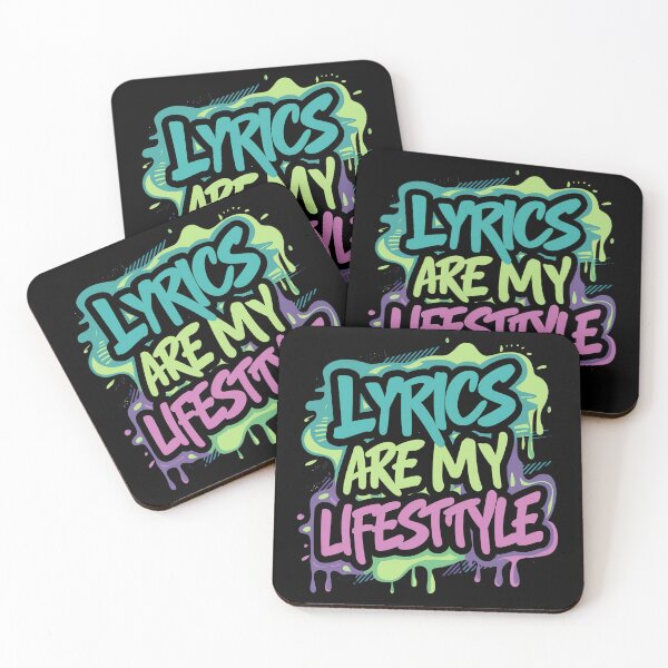 Item preview, Lyrics are my lifestyle Hip Hop Culture Icons Legendary Rapper Design designed and sold by RadDeck.