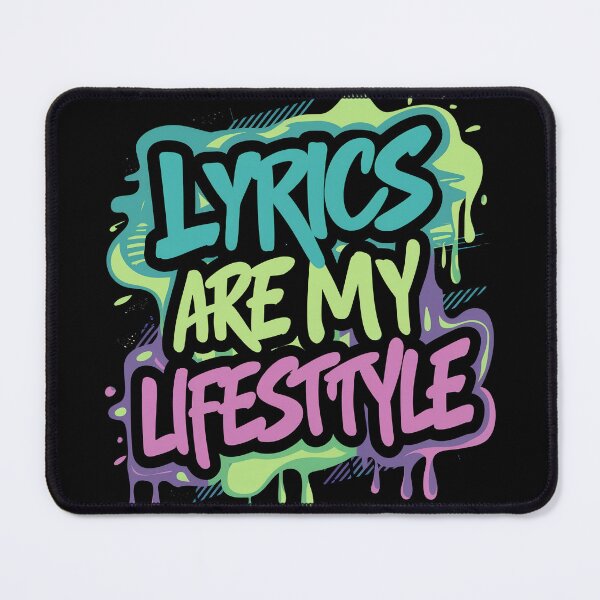 Item preview, Lyrics are my lifestyle Hip Hop Culture Icons Legendary Rapper Design designed and sold by RadDeck.