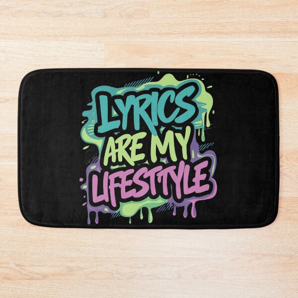 Item preview, Lyrics are my lifestyle Hip Hop Culture Icons Legendary Rapper Design designed and sold by RadDeck.