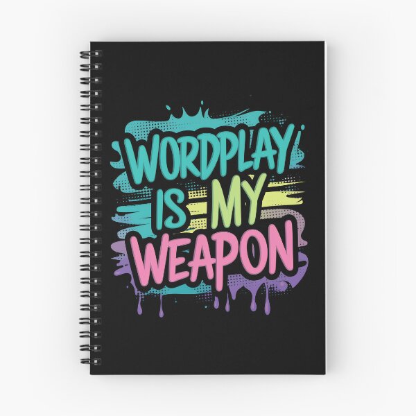 Item preview, Wordplay is my weapon Retro Rap Icons 90s Hip Hop Music Design designed and sold by RadDeck.