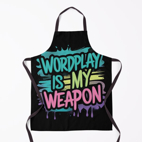 Item preview, Wordplay is my weapon Retro Rap Icons 90s Hip Hop Music Design designed and sold by RadDeck.