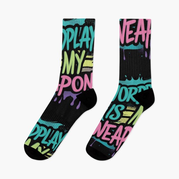 Item preview, Wordplay is my weapon Retro Rap Icons 90s Hip Hop Music Design designed and sold by RadDeck.