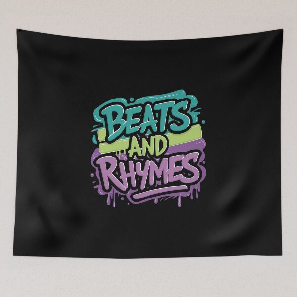 Item preview, Beats and Rhymes Urban Rhythms Hip Hop Street Culture Design designed and sold by RadDeck.