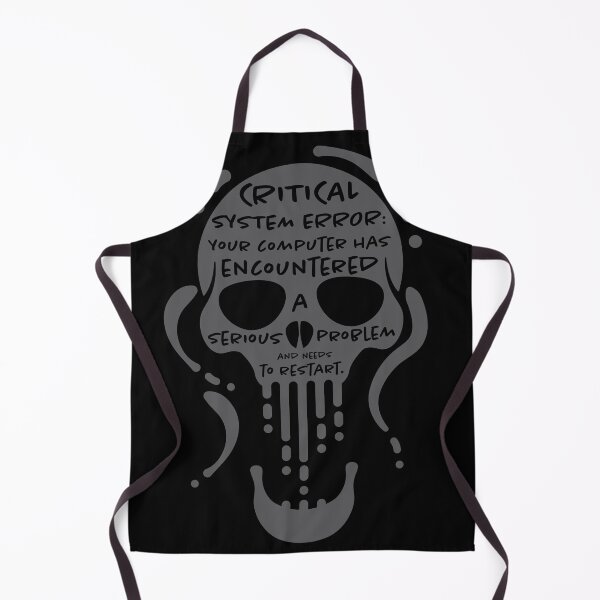 Item preview, Skull Creepy Critical Error Message designed and sold by iamKaye.
