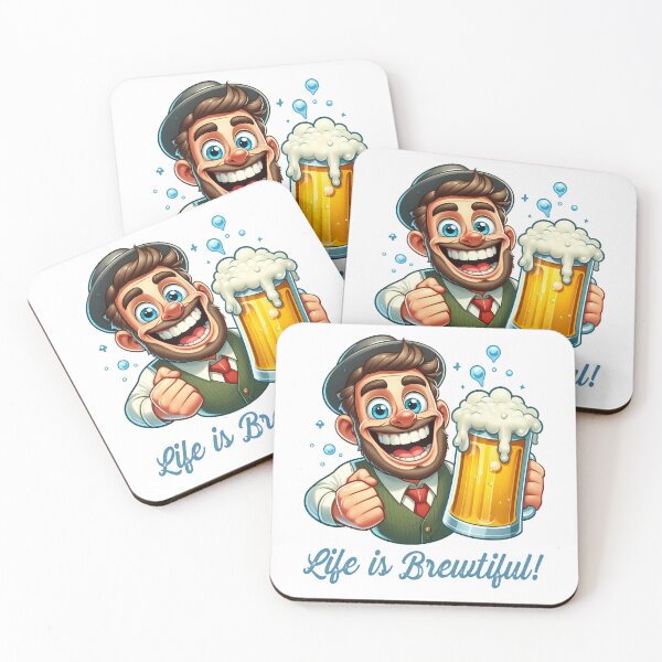 Item preview, Life is Brewtiful! designed and sold by Black Sands Art.
